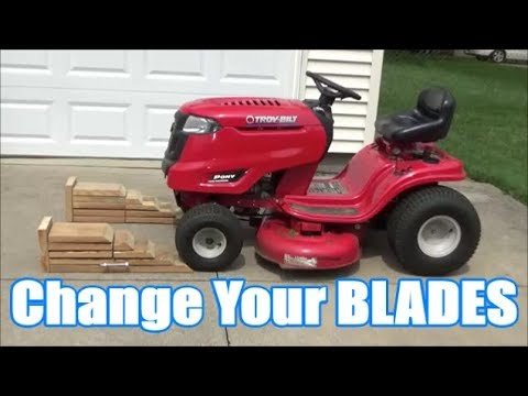How To Change Blades On Riding Mower Without Removing Deck