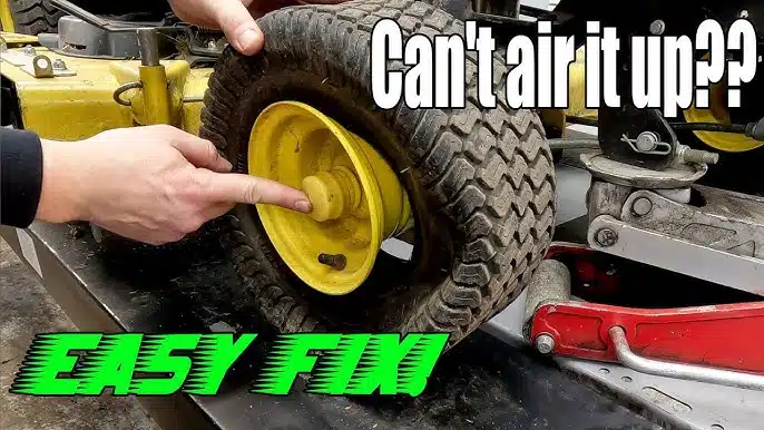 How To Fix Lawn Mower Tire Off Rim
