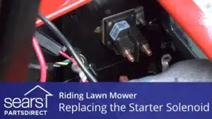 How To Replace A Starter Solenoid On A Lawn Mower