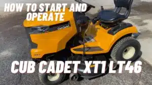 How To Start A Cub Cadet Riding Lawn Mower